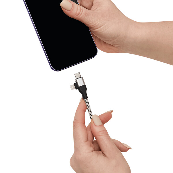 Charging And Data Transfer Cable Supermag - Silver