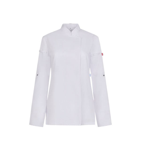 VL THOTH. Women's kitchen jacket (190 g/m²) made from cotton (35%) and recycled polyester (65%) - White / M