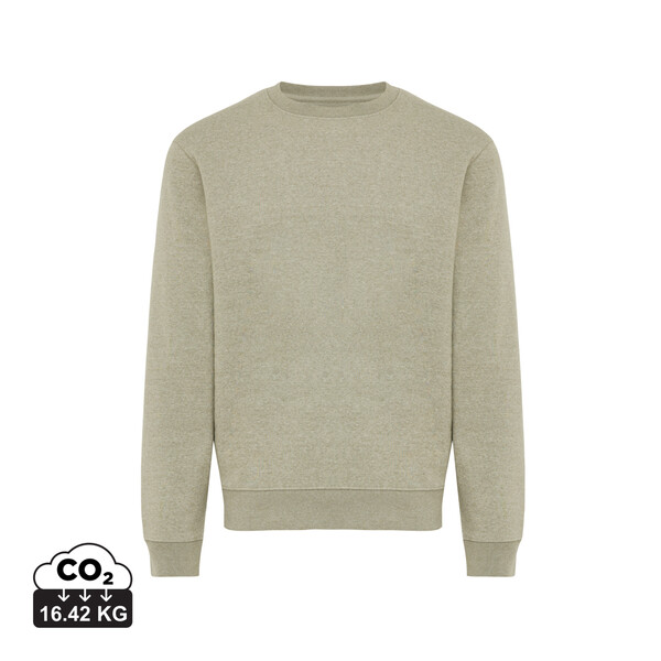 IQONIQ Torla recycled cotton crew neck - Light Heather Green / M