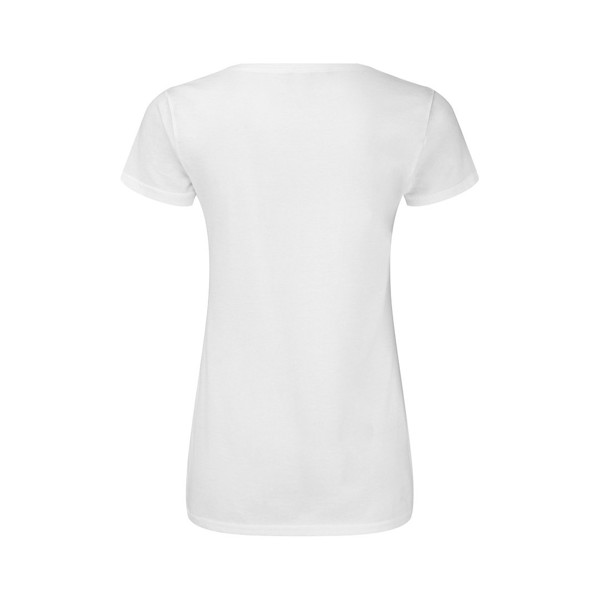 Camiseta Mujer Blanca Iconic V-Neck - Blanco / XS