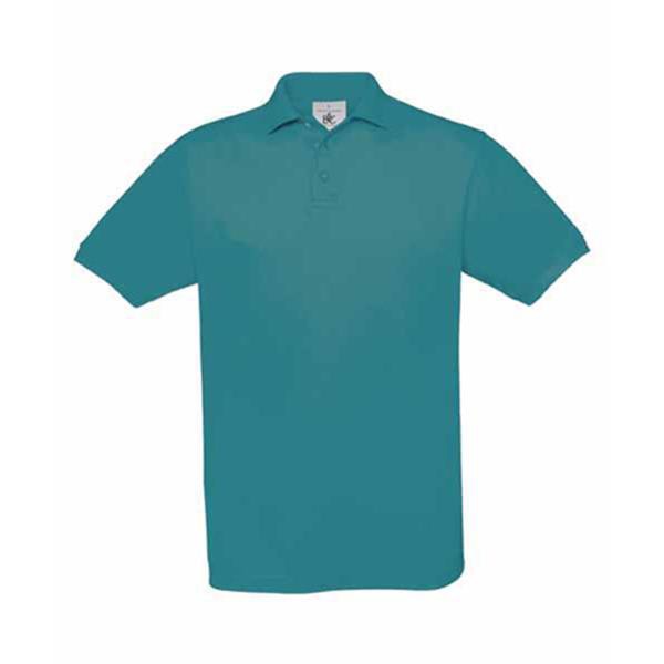 Polo B&C Safran 180G - 100% Algodão (Investindo Em Better Cotton) - Cinza Escuro / S