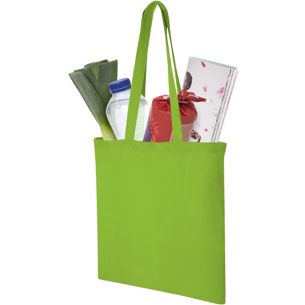 Shopper in cotone 140 g/m² Madras - 7L - Lime