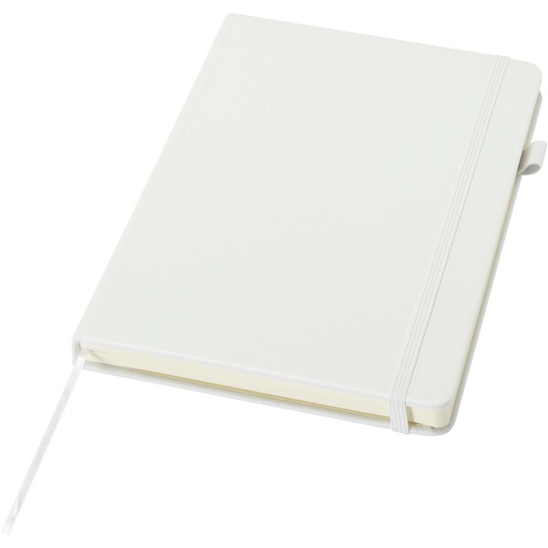 Liss A5 recycled plastic hard cover notebook - White