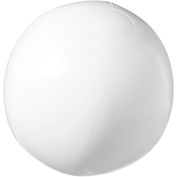 Bahamas solid beach ball - White