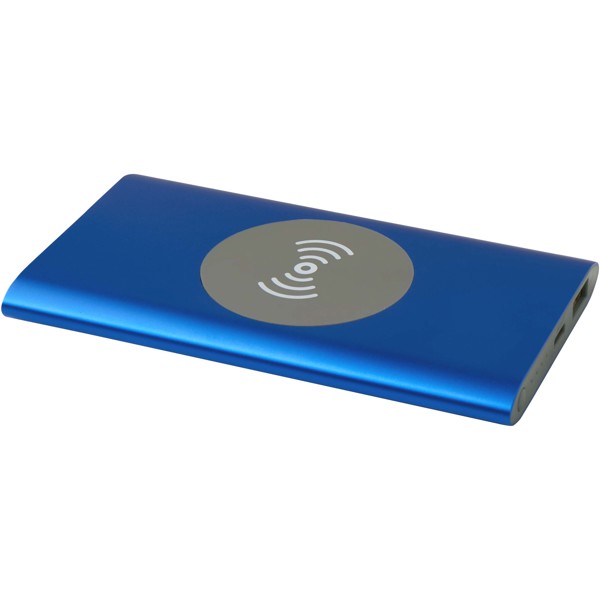 Batterie de secours sans fil en aluminium recyclé Juice type-C de 4 000 mAh - Bleu royal