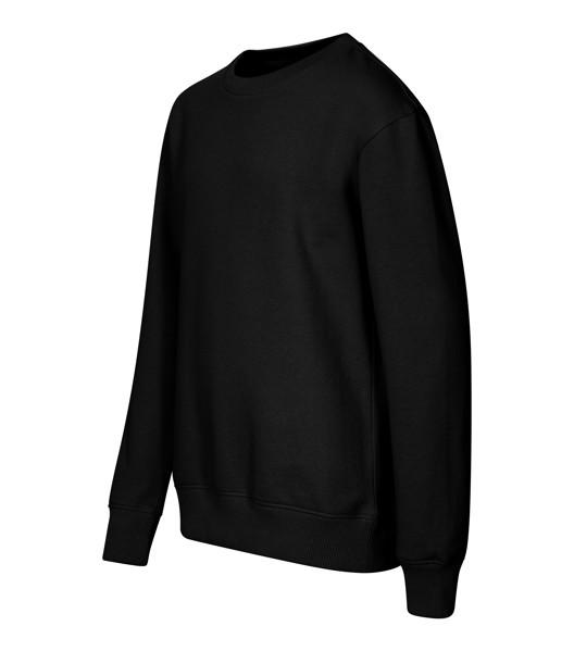 Sweatshirt Kids Malfini® Crew - Black / 122 cm/6 years