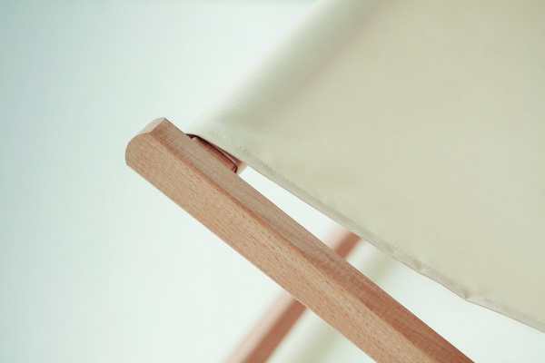 Sedia da spiaggia in legno Honopu - Beige