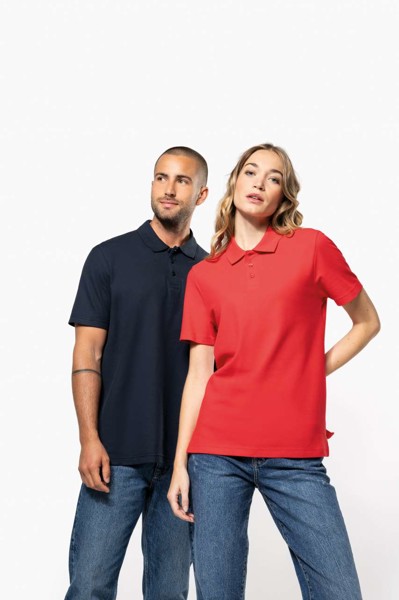 Unisex Piqué Polo Shirt - White / 4XL