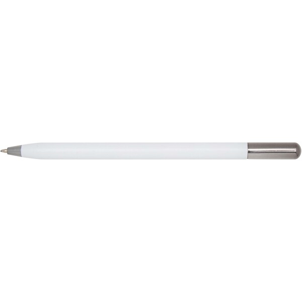 SMART recycled aluminium twist ballpoint pen (black ink) - White