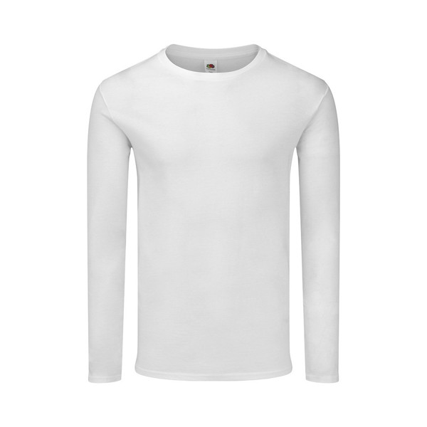 Adult White T-Shirt Iconic Long Sleeve T - White / M