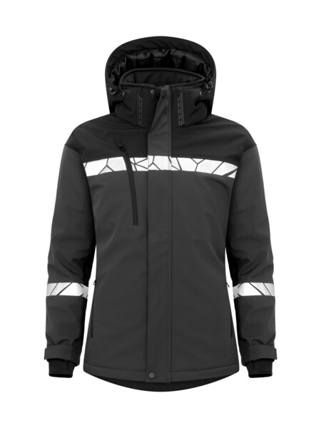 7418 SOFTSHELL JKT PADDED LADY PGL Grey/Black M