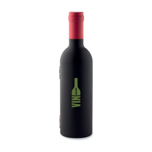 Settie wine set, bottle shape, ABS case