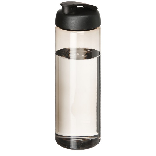 Športová fľaša H2O Vibe 850 ml s flipovým uzáverom - Uhľová / Jednofarebná čierna