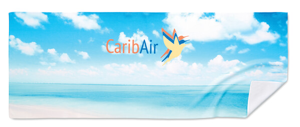 Full colour recycled polyester (rPET) Cooling towel (140gsm) - 80x30cm / Individual polybag