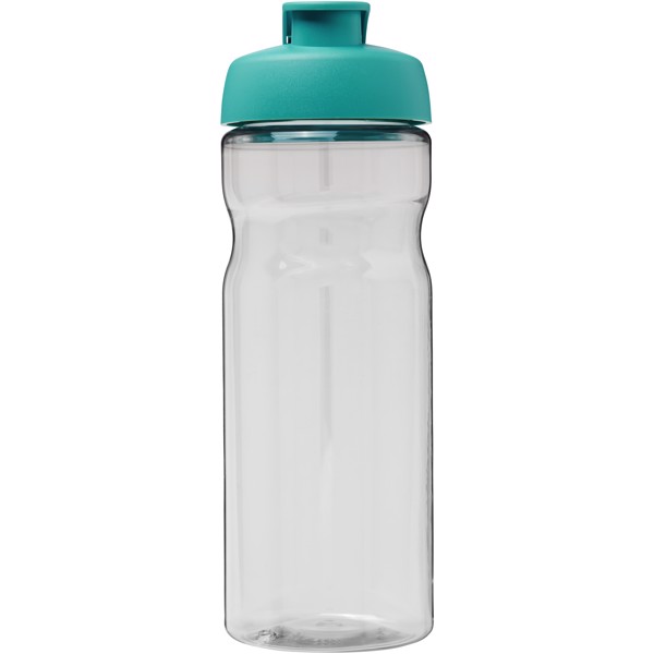 Bouteille de sport H2O Active® Base Tritan™ de 650 ml à couvercle à clapet - Translucide / Bleu aqua