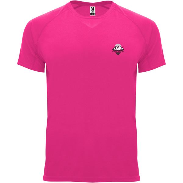 Bahrain short sleeve kids sports t-shirt - Pink Fluor / 4