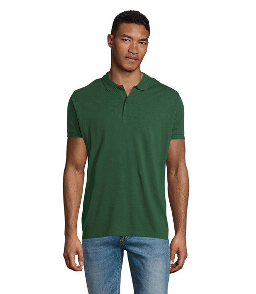 PLANET MEN polo 170g - Verde Garrafa EscuroS