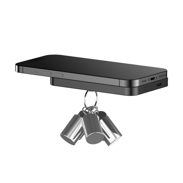 Powerbank 5000mAh en plastique/alu RCS UrbanVitamin Richmond - Noir