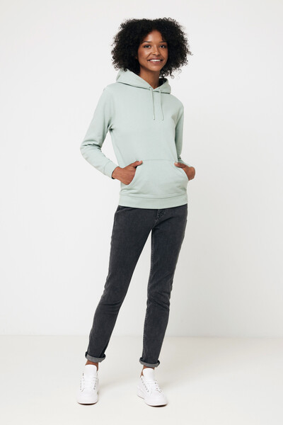 Mikina s kapucí Iqoniq Jasper z recykl. bavlny - Iceberg Green / XXL