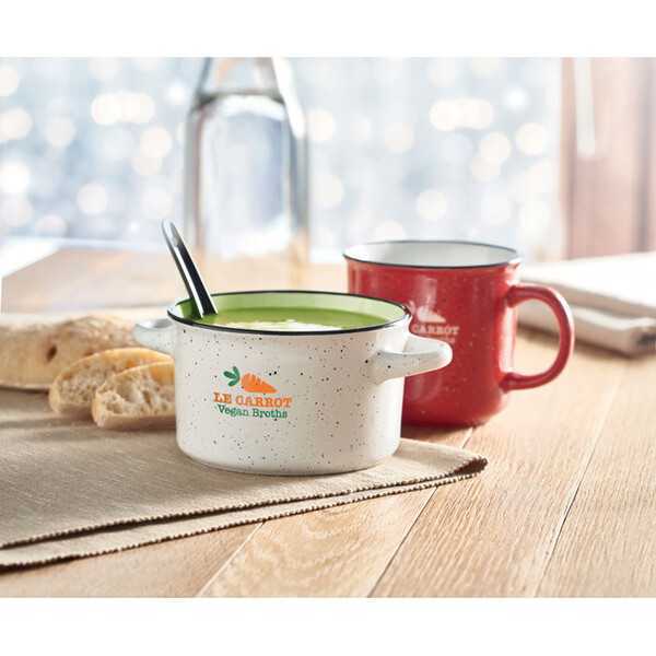 Ceramic vintage bowl 550 ml Piga Bowl - White