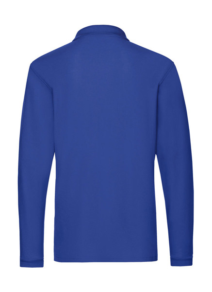 Premium Long Sleeve Polo - White / M