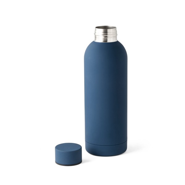 ODIN. Bouteille en acier inoxydable 550 ml - Bleu Marine