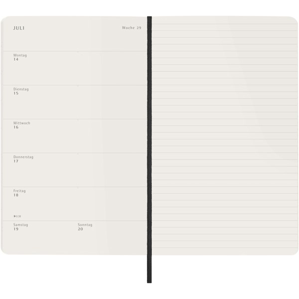 Moleskine soft cover 12 month L weekly planner - German