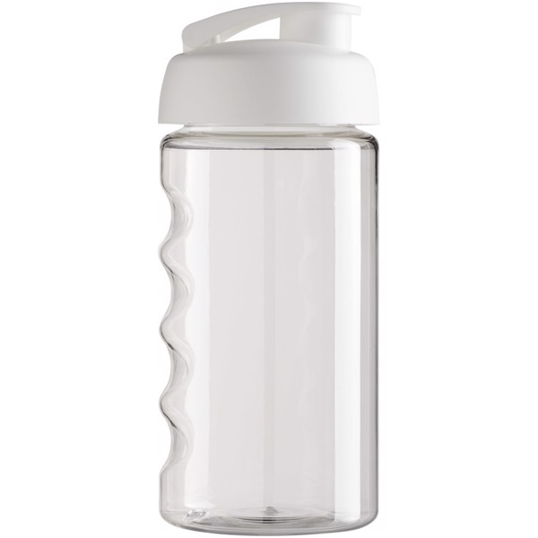 Bidon H2O Bop® o pojemności 500 ml z wieczkiem zaciskowym - Przezroczysty / Biały