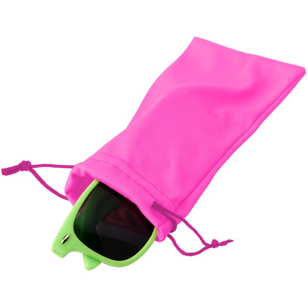 Clean sáček z mikrovláken na sluneční brýle - Neonově Růžová