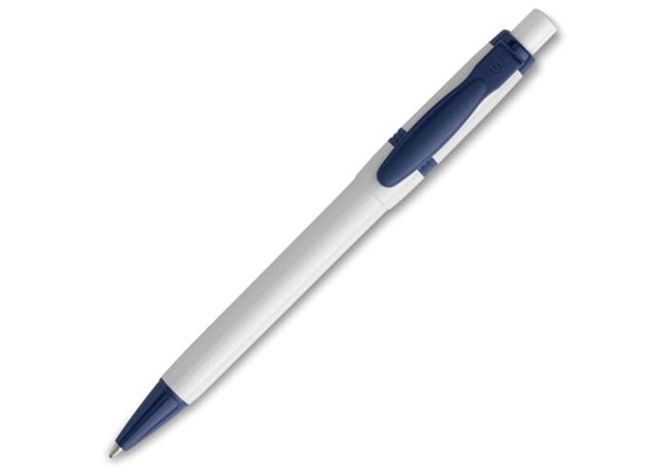 Stylo Olly opaque - Blanc / Bleu foncé