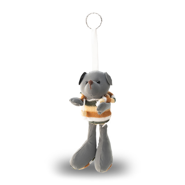 Teddy reflective keyring