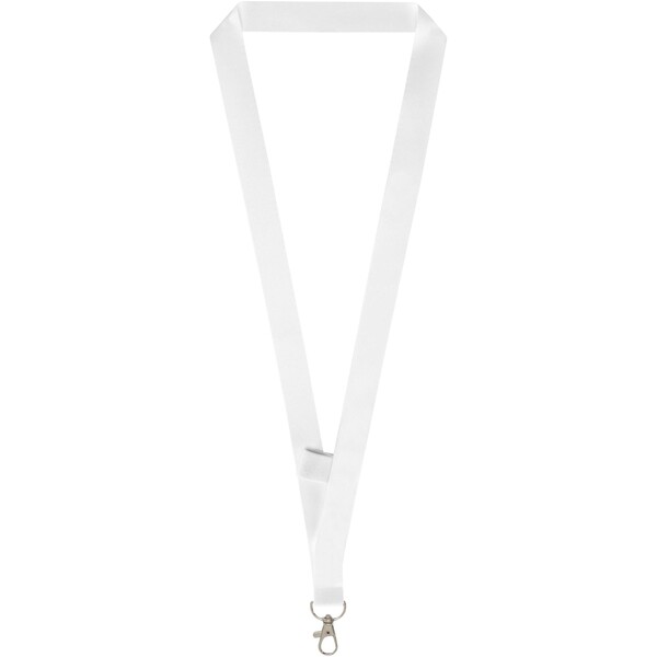 Neve sublimation lanyard with loop - White / 20mm
