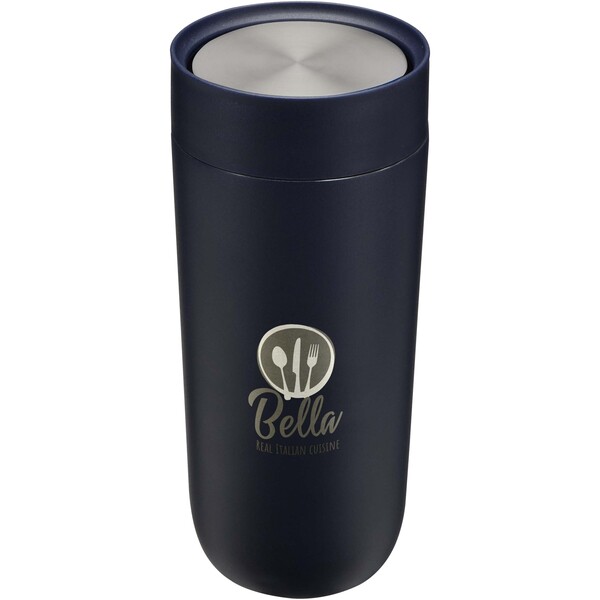Gobelet Camden de 350 ml en acier inoxydable certifié RCS avec revêtement en céramique - Marine