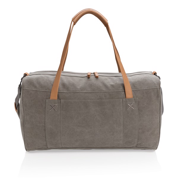 Canvas travel/weekend bag PVC free - Grey