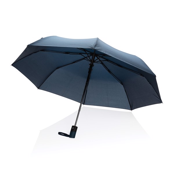 Mini parapluie automatique 21" en rPET 190T Impact AWARE™ - Bleu Marine
