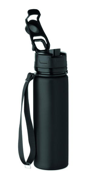 Foldable silicone sports bottle Lett - Black