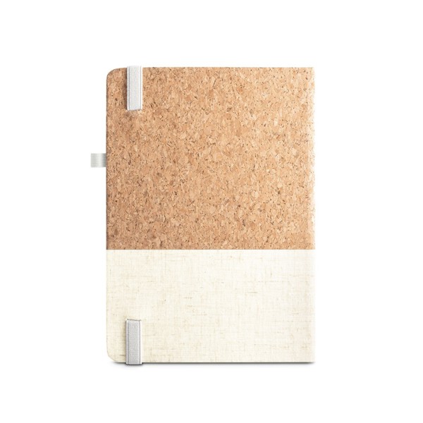 QUENTAL A5. Cork and linen diary - Naturel Clair