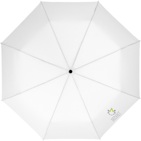 Paraguas plegable automático de 21" "Wali" - Blanco
