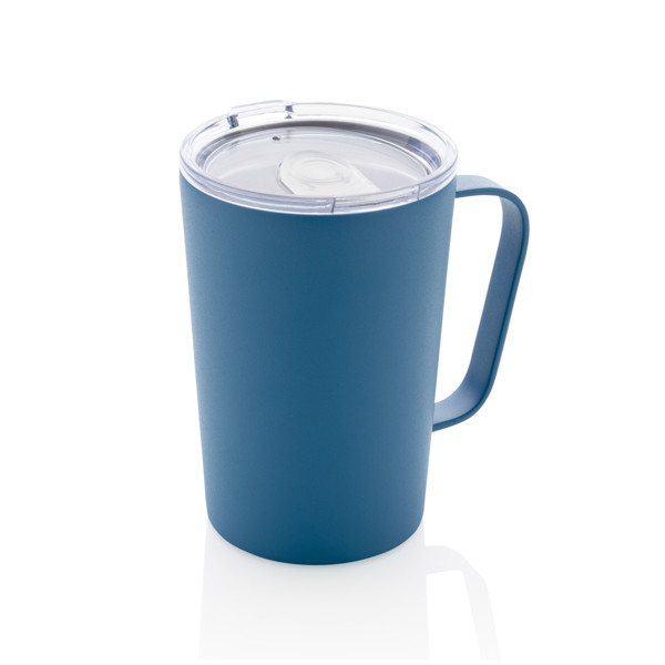 RCS Recycled stainless steel modern vacuum mug with lid - Blue