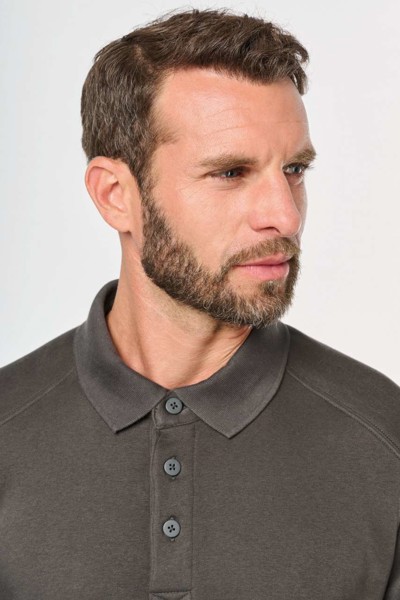 Majica s polo izrezom - Tamno Siva / XS