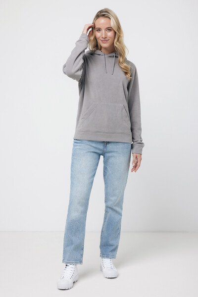 Iqoniq Trivor Mikroflis kapuca iz recikliranega poliestra - Storm Grey / 3XL