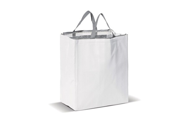 Sac isotherme 32.5 x 19.5 x 39 cm, 100 g/m² - Blanc