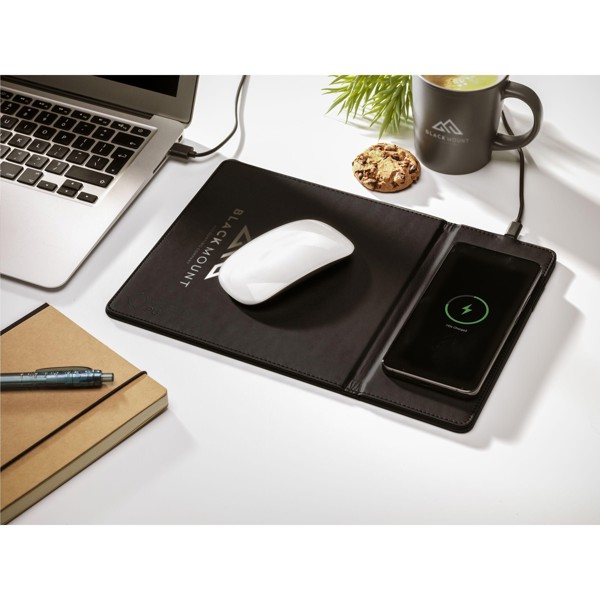 RCS Recycled Wireless Charging Mousepad tapis de