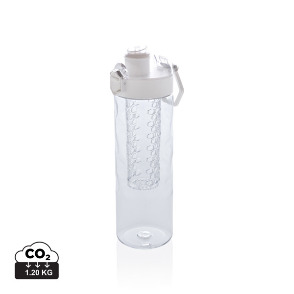 Honeycomb lockable leak proof infuser bottle - White