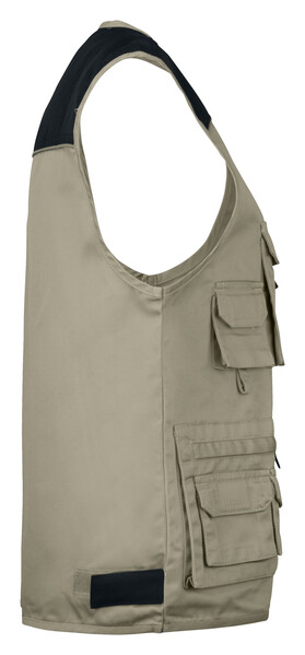 2804 FISHERMAN VEST CONTRAST 04010199 KHAKI XS