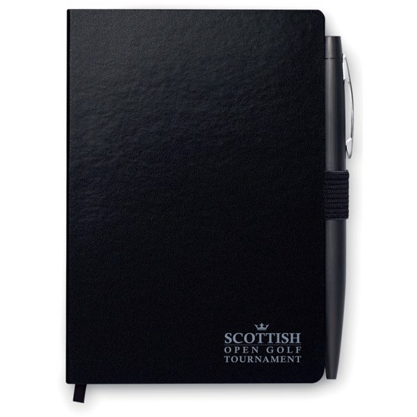 A5 note book with pen Notaplus - Black