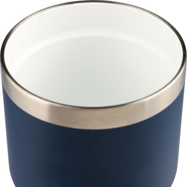 Recycled stainless steel double-walled travel mug (350 ml) Ayen - Grey