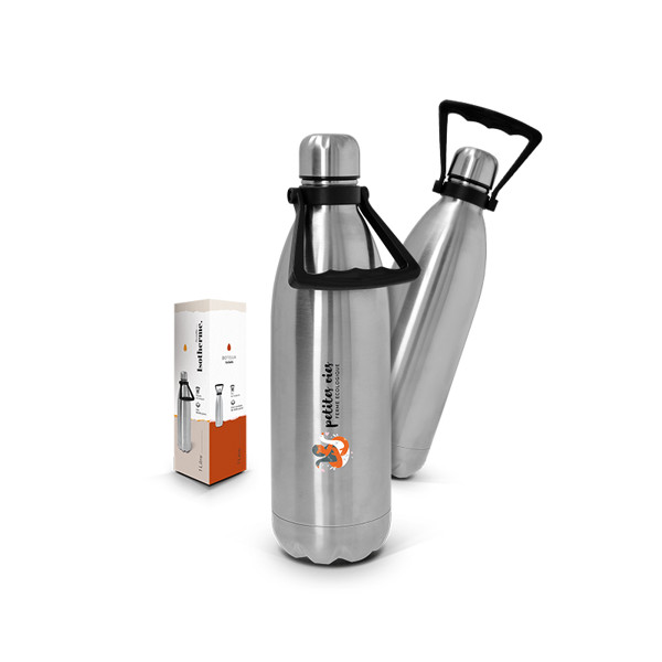 BOUTEILLE GOURDE 1 L ISOTHERME DOUBLE-PAROI INOX