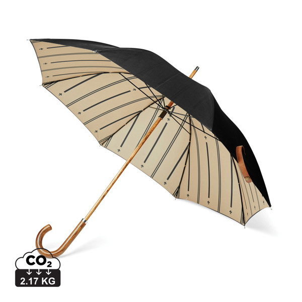 VINGA Bosler AWARE™ recycled pet 23" umbrella - Black