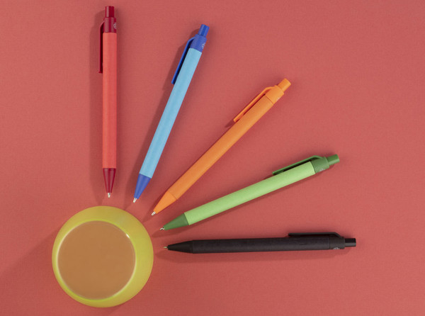 Paper ball pen POLI - black